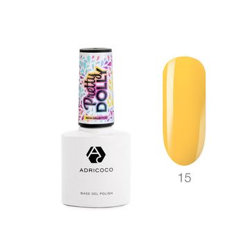 Гель-лак ADRICOCO Pretty dolly №15 неоновый цитрусовый (8 мл.)