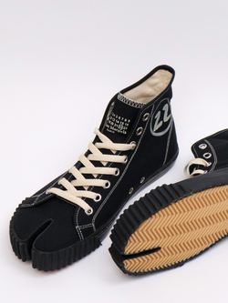 Кеды Maison Margiela Tabi Canvas High Top Black