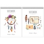 Скетчбук А5, 20л, на гребне, пл. 180гр, белая бумага, Спейс My favorite things