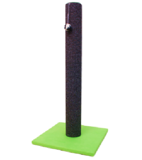 Когтеточка Lowcost высокий и толстый столбик ковролин/игрушка, 35х35см, высота 80см (PerseiLine)