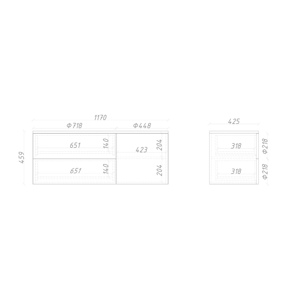 Тумба подвесная ML073L