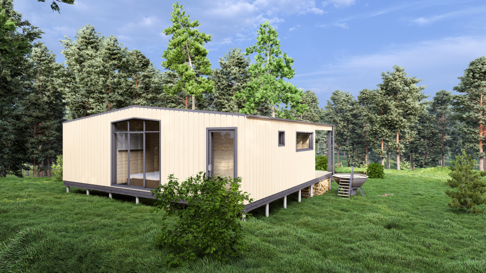 Модульный дом, каркасный