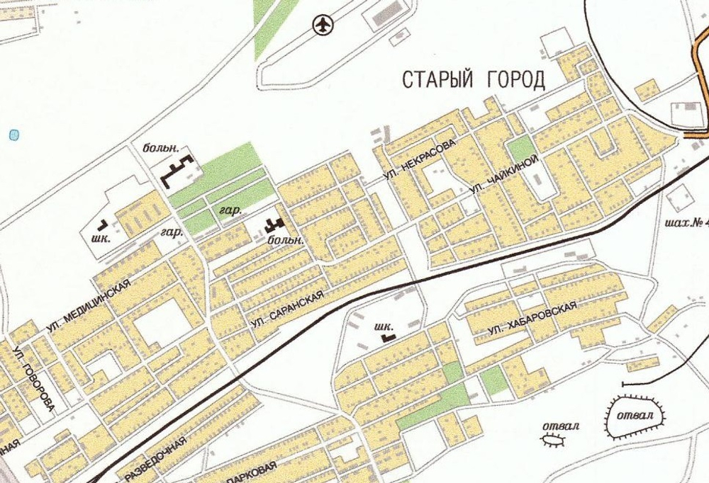 План - схема города Караганды большая на стену 2024 год