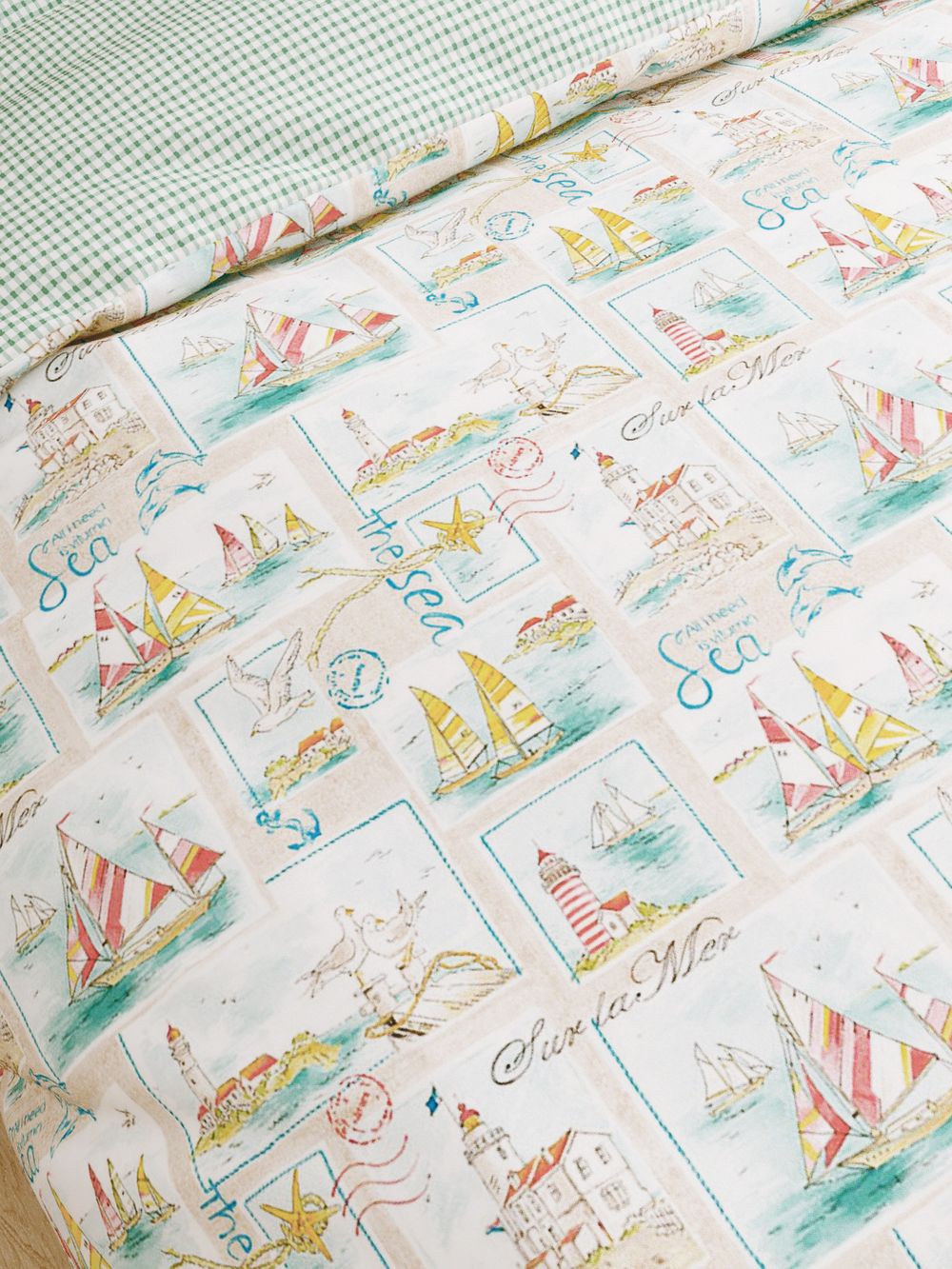 Пододеяльник Сказка "Витамин Sea/Зеленая клеточка" 1,5-сп 145х215 см, перкаль