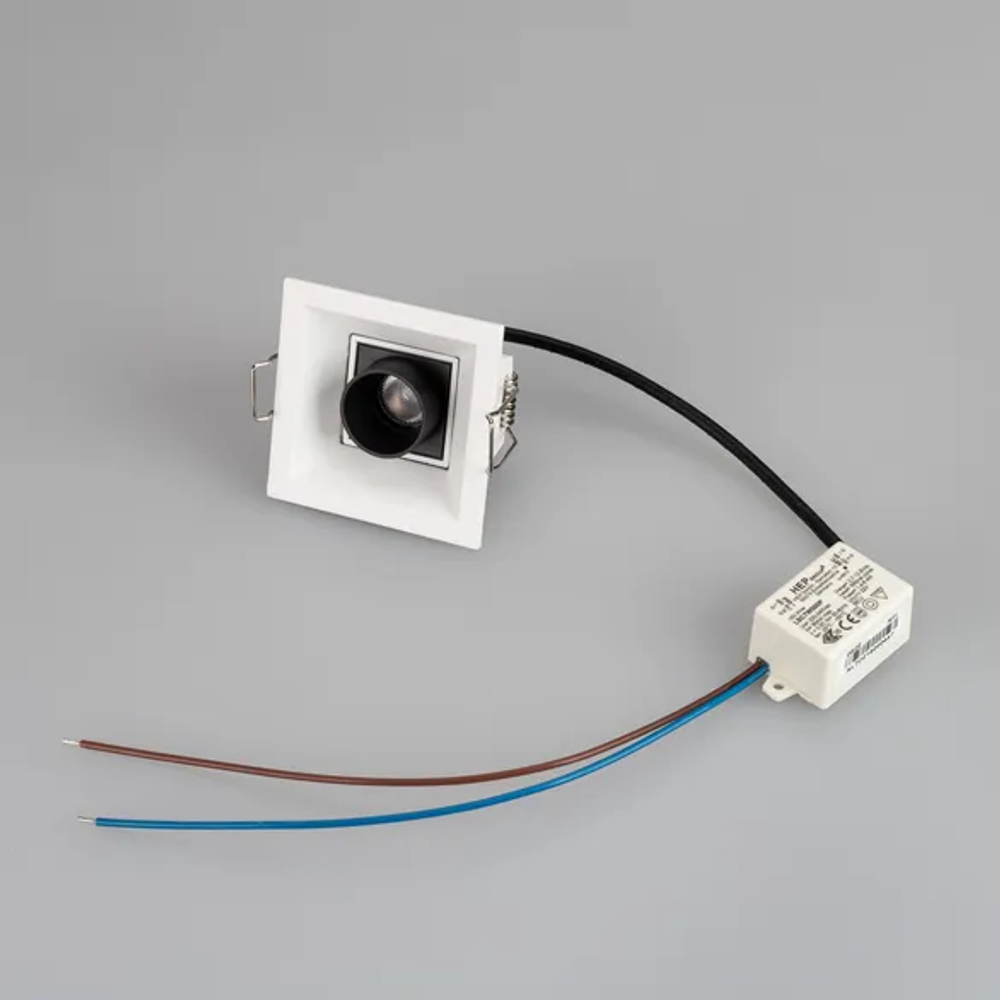 Светильник MS-ORIENT-BUILT-TURN-TC-S67x67-3W Warm3000 (WH-BK, 30 deg, 230V) (Arlight, IP20 Металл, 5 лет) 031927
