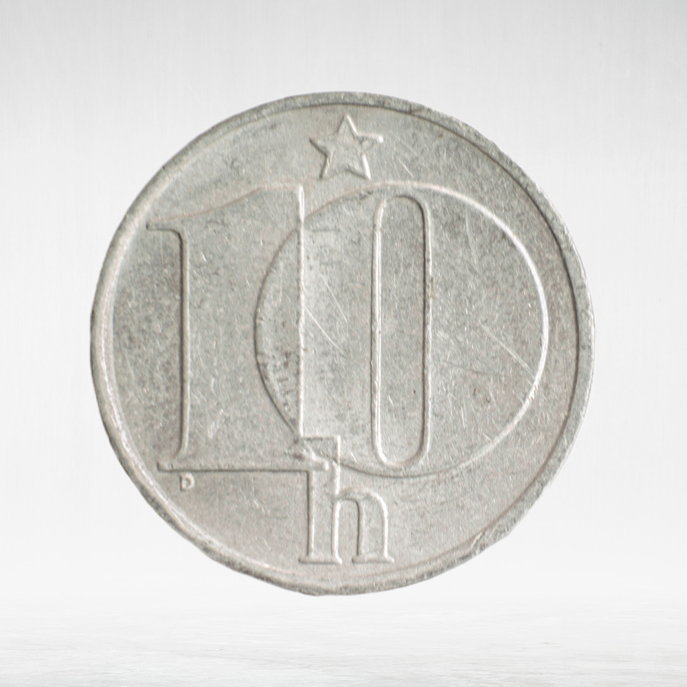 Czechoslovakia, 10 Haléřů, 1989, VF