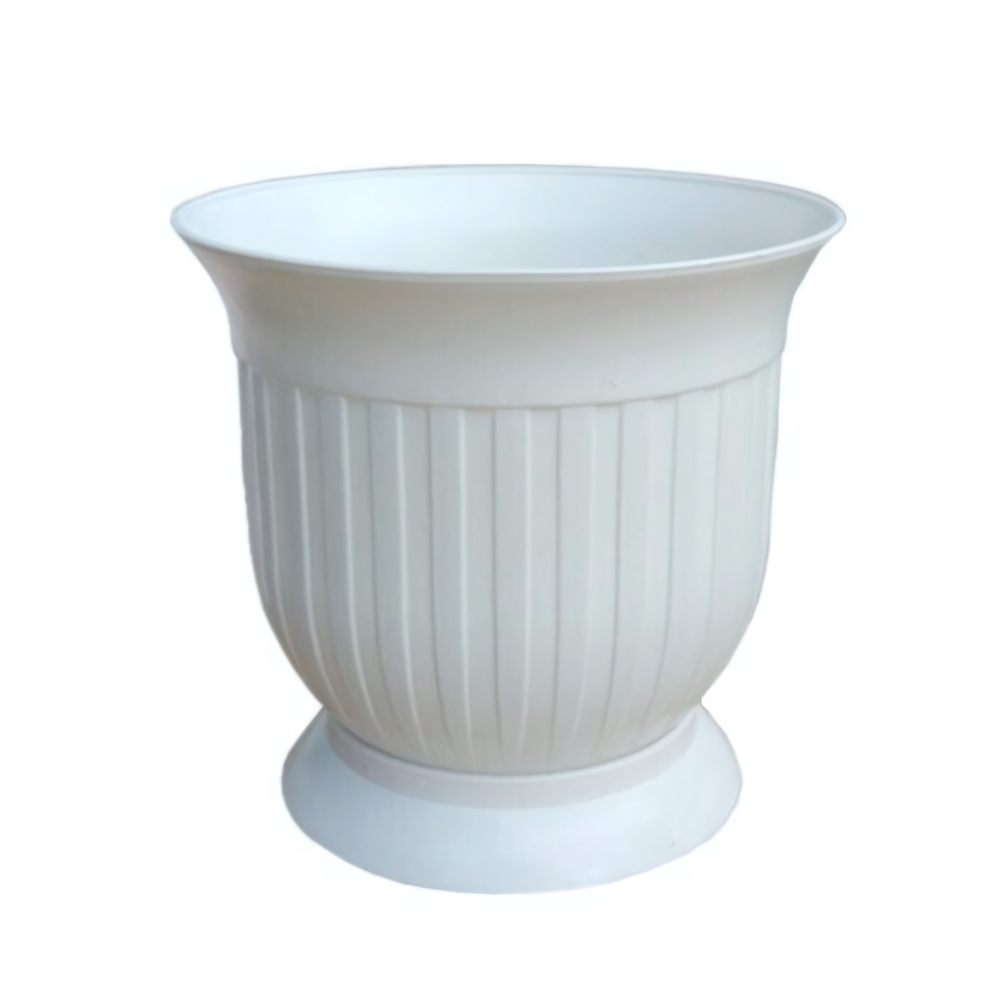 Вазон 1 л. на подставке белый