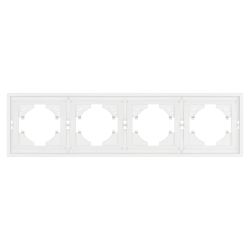 Рамка пластиковая FRM-TENDO-SFPL-4-WH (Arlight, Матовый белый) 054656