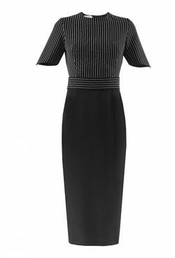 Креповое платье-футляр с отрезной талией 11-01-20 SS