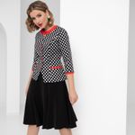 Комплект с юбкой Элегия стиля (2 в 1, black) Charutti (Акция)