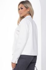 Жакет на молнии Александра (белый) Б8898 LT Collection
