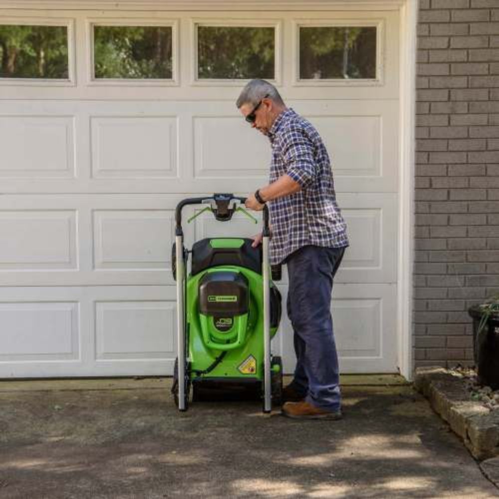 Аккумуляторная самоходная газонокосилка Greenworks GD60LM51SPK4,2514307UB. 60v, 51 см, АКБ 4 А·ч и ЗУ