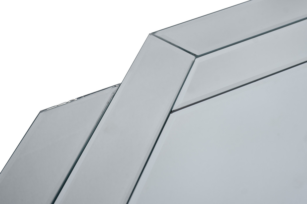 Зеркало настенное 80x80см Garda Decor с зеркальной восьмигранной рамой