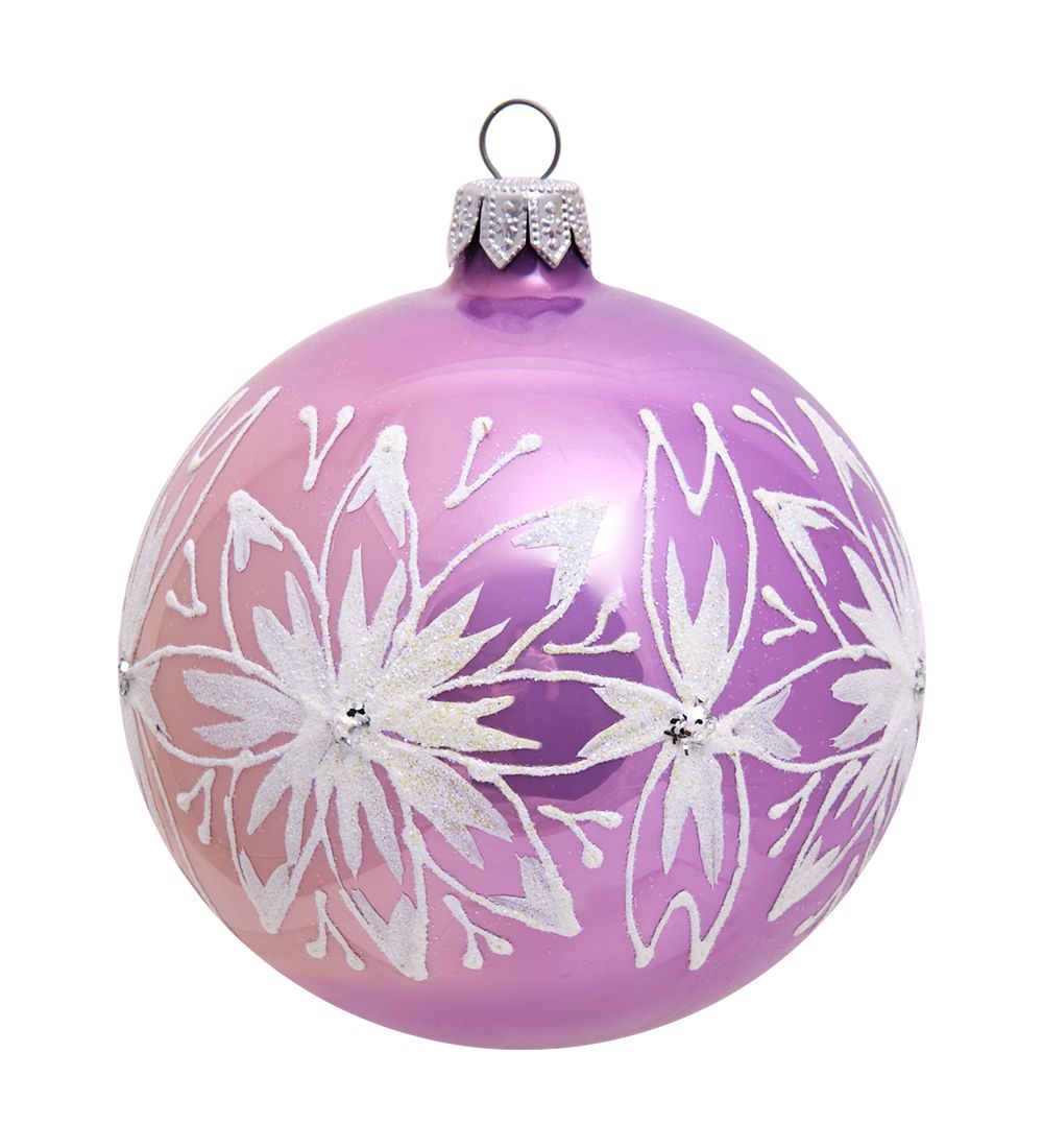 Элита НФШ-1275 Набор ел.украшений Шар 2шт «Новогодний орнамент» 80 мм