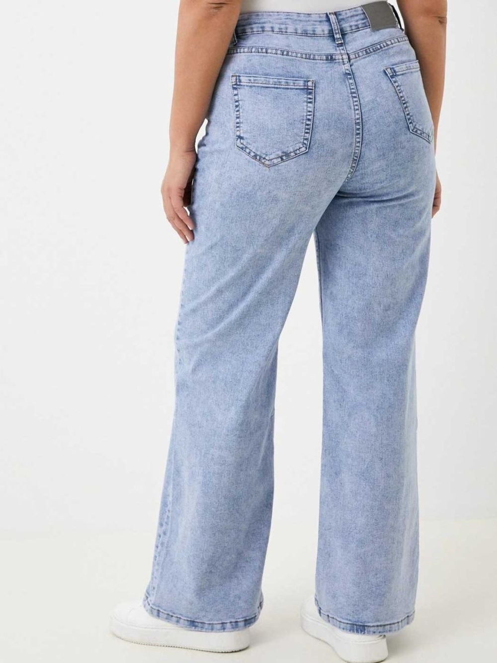 Джинсы палаццо широкие