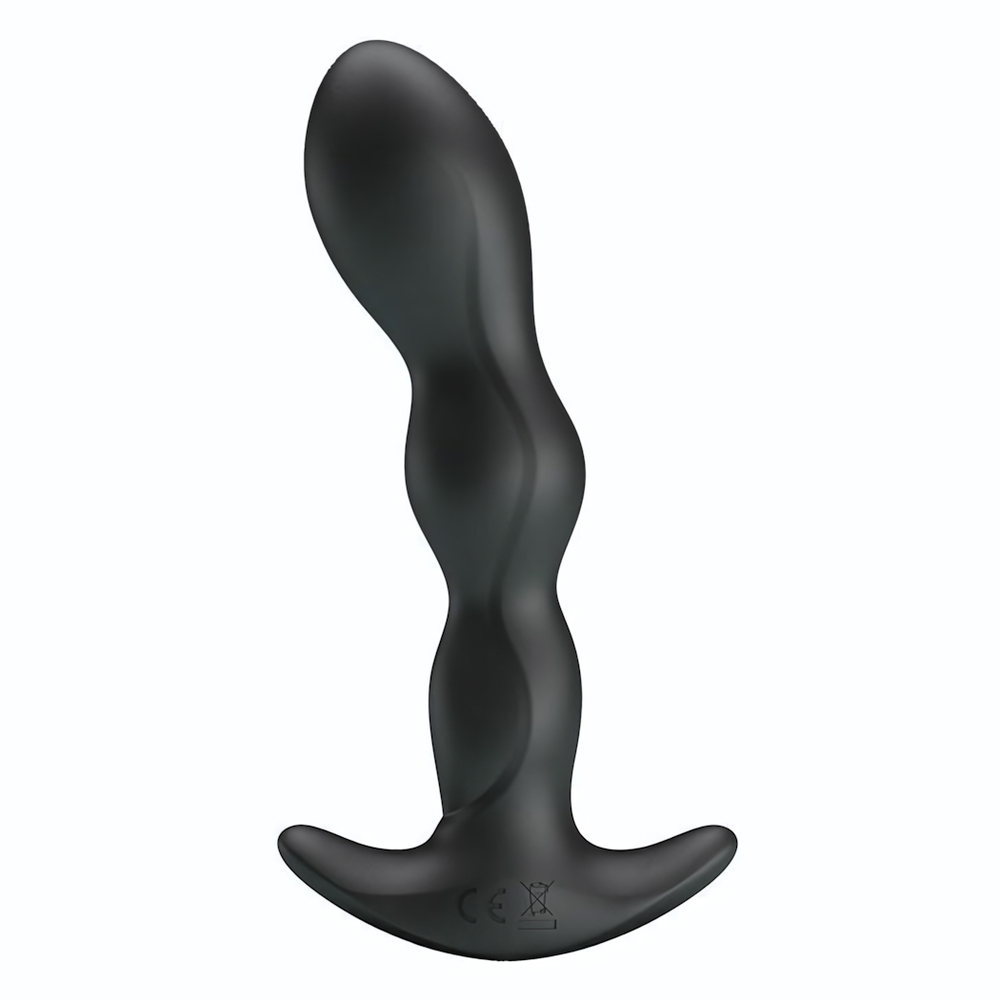 Черный анальный стимулятор простаты с вибрацией Special Anal Massager - 14,5 см. (Цвет: черный)