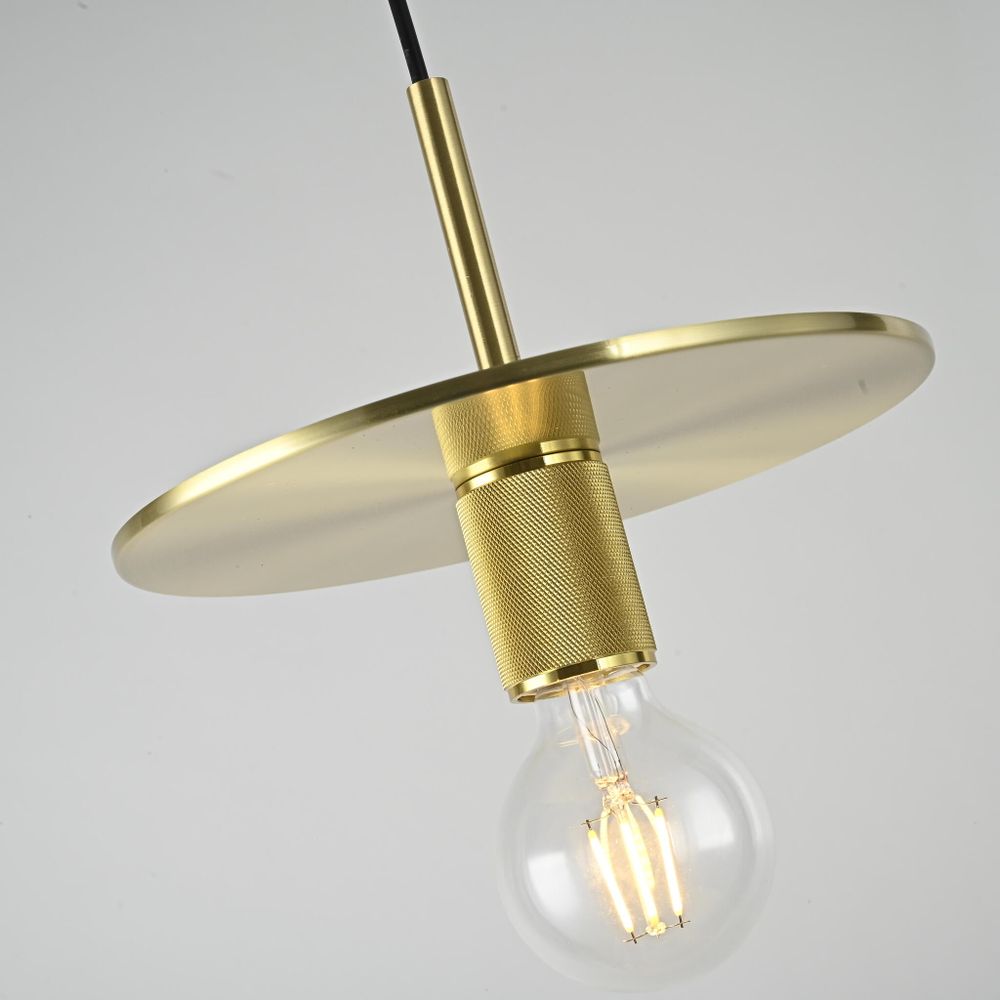 Подвесной светильник RH Utilitaire Disk Shade Pendant Brass