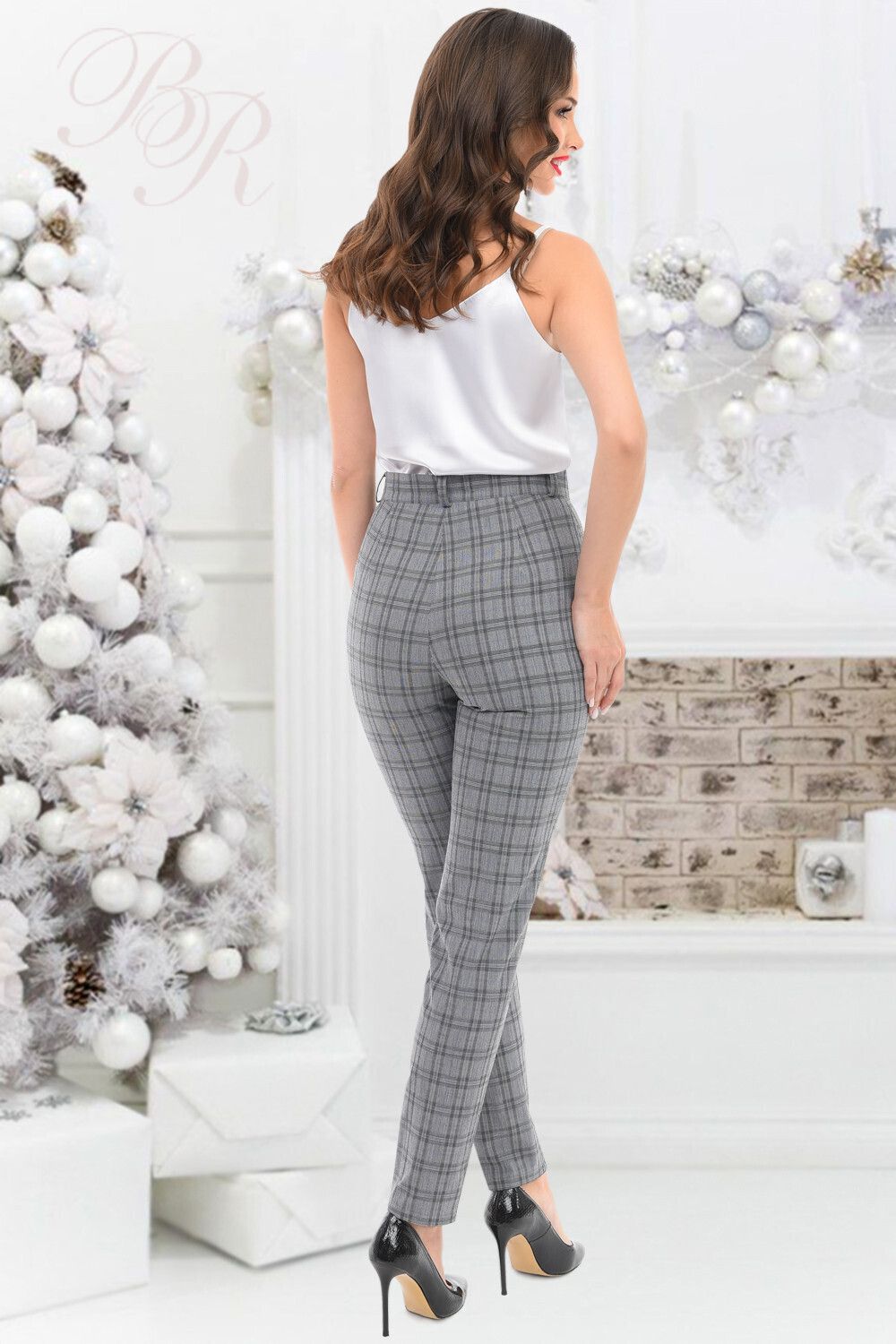 Брюки Эдэм (клетка грэй) Brividi (Акция)