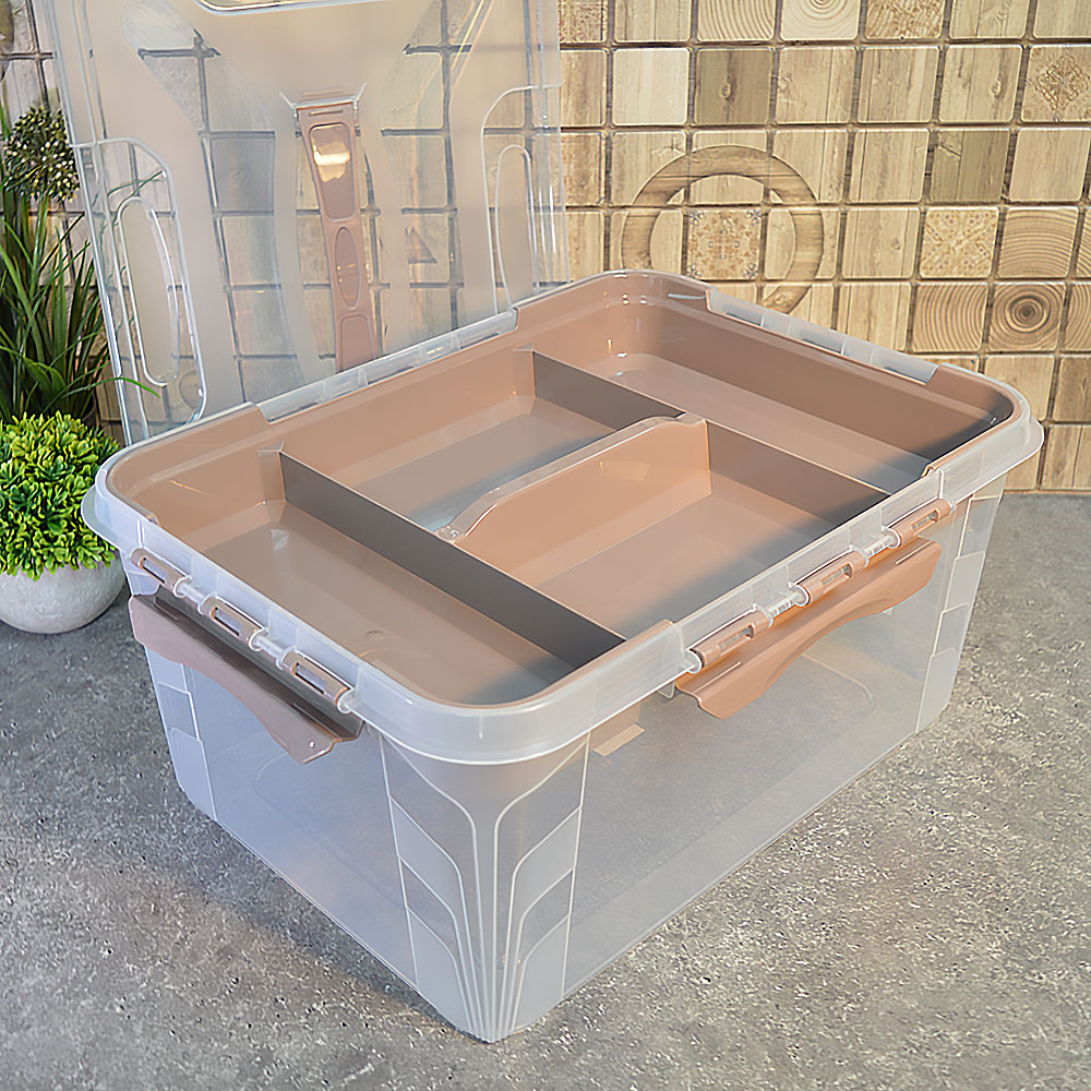 Ящик GRAND BOX 15,3л с замками и органайзером 390*290*180мм