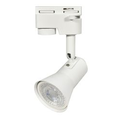UBL-Q323 GU10 WHITE Светильник-прожектор трековый. Под лампу GU10. Корпус белый. ТМ Volpe