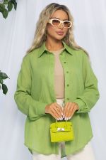 Рубашка Воздушное настроение (зеленая) Б13190-7М LT Collection