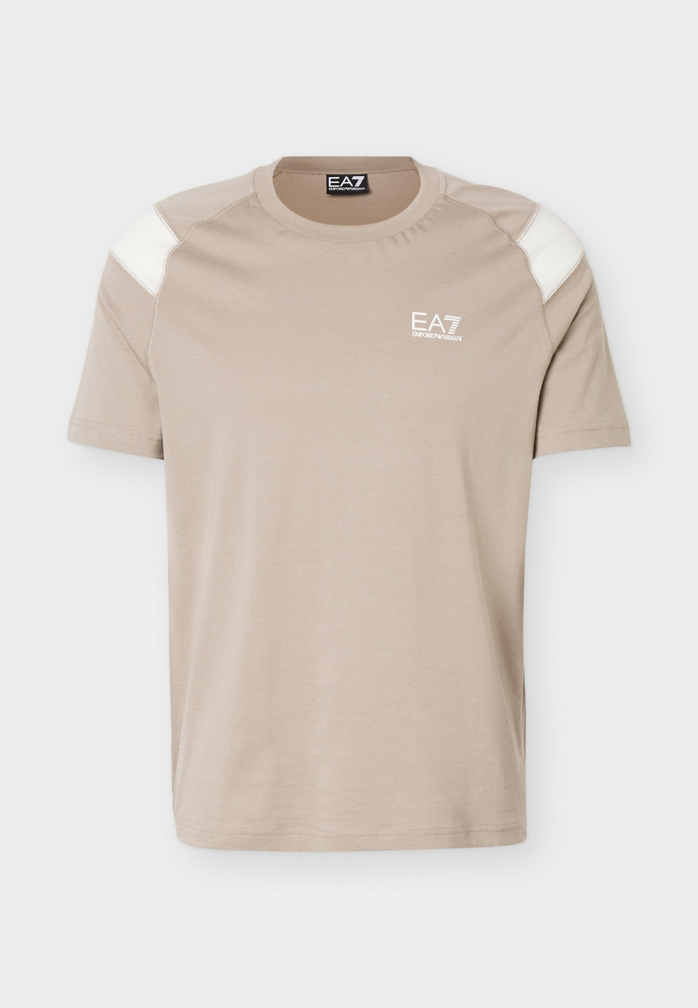 EA7 Emporio Armani TRAIN CORE - Футболка с принтом - жареный кешью/песок