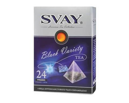 Ассорти из черных сортов чая Svay Black Variety, 24 пак/уп (Свэй)