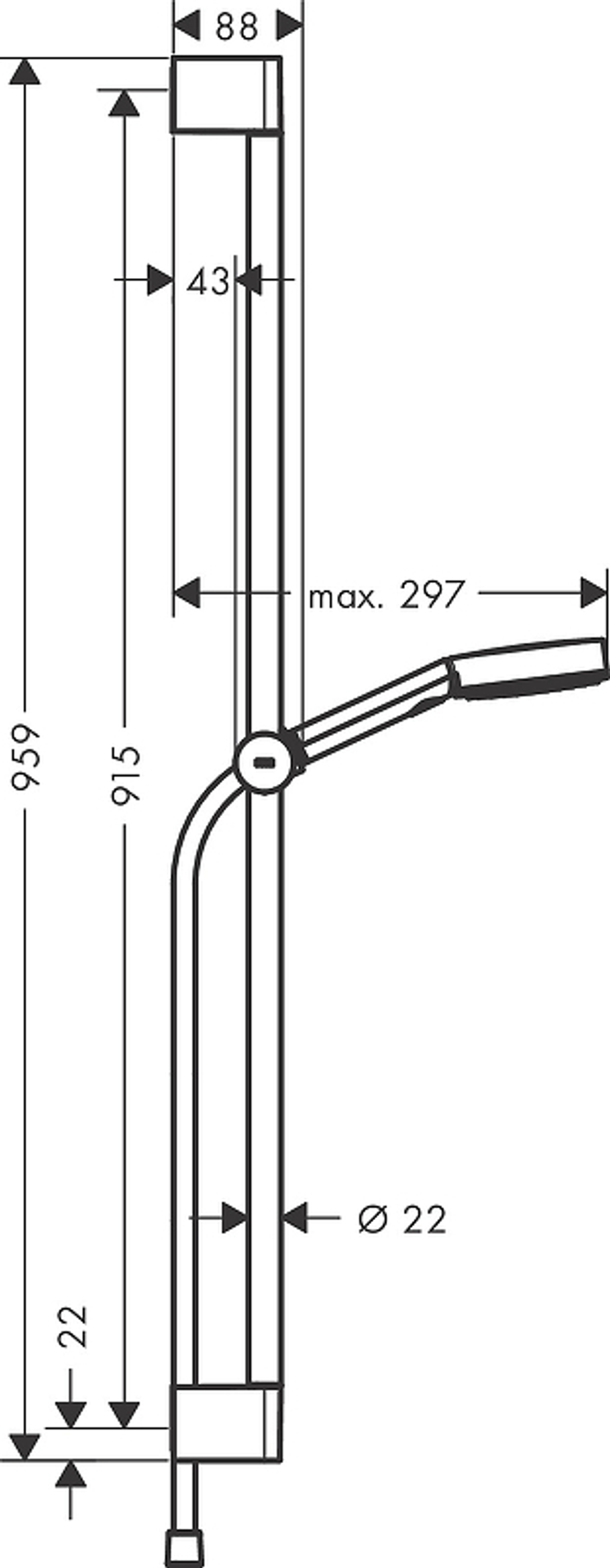 Душевой гарнитур Hansgrohe Pulsify Select Relaxation 24170700 белый матовый