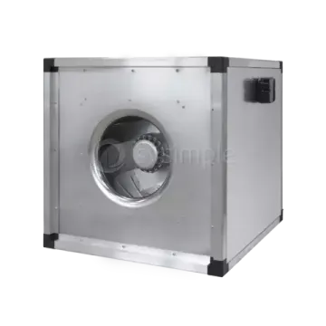 Квадратный канальный вентилятор TMB 450M с назад загнутыми лопатками (Sysimple)