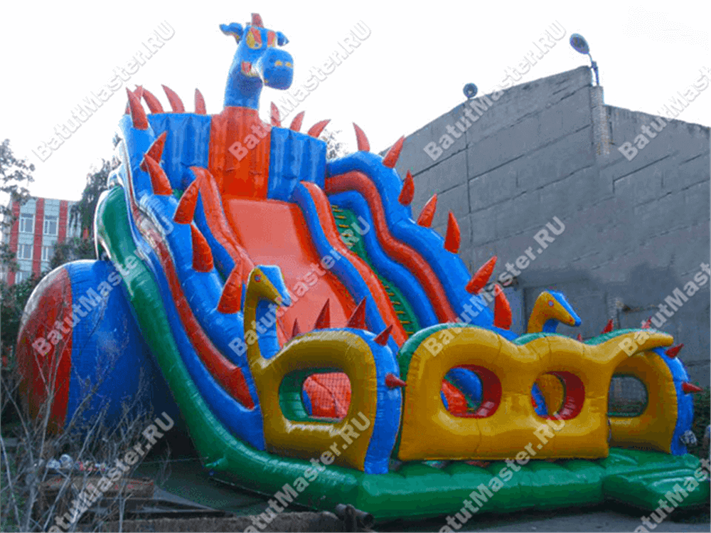 Батут-горка "Дракон 2", 18*8*13 м