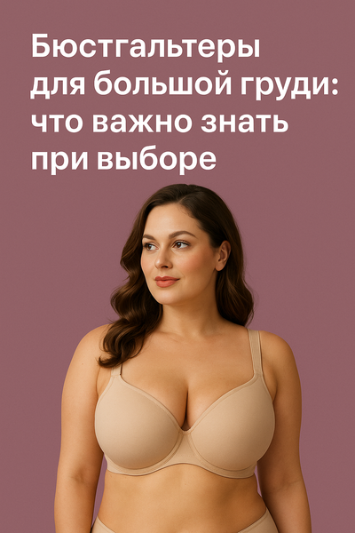 Бюстгальтеры для большой груди: что важно знать при выборе