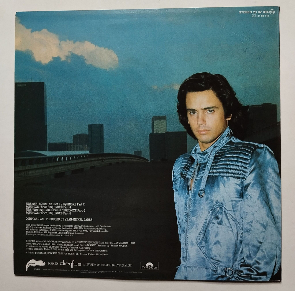 Винтажная виниловая пластинка LP Jean Michel Jarre Equinoxe (Spain 1985)