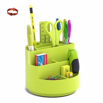 Набор настольный вращающийся Mini Burger, Neon Solid, желтый (ErichKrause)