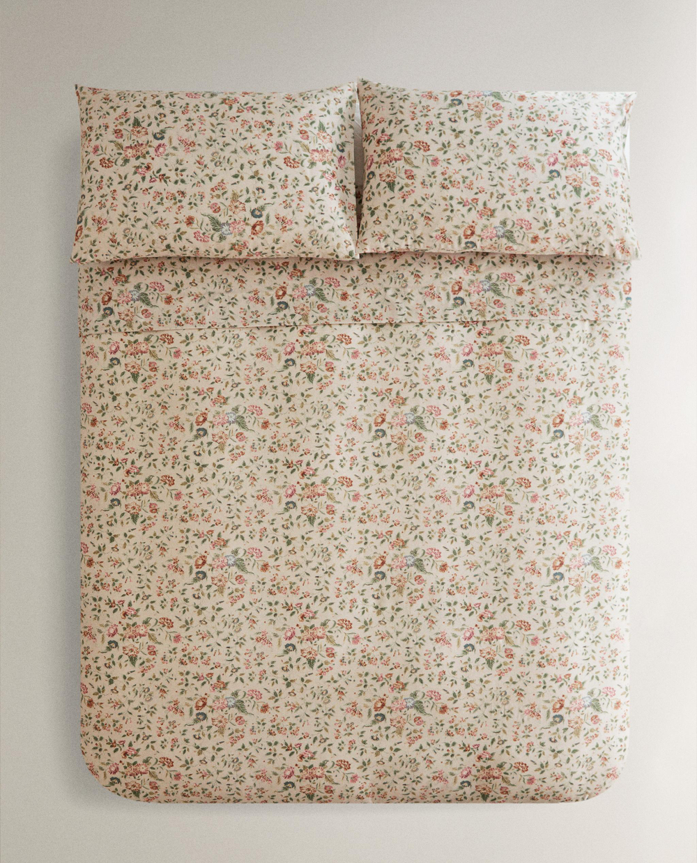 Пододеяльник Zara Home сатин, хлопок 100%, с цветочным принтом, 6151/088
