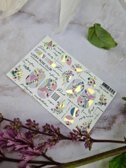 Lucky Rose Слайдеры наклейки для ногтей Foil 124