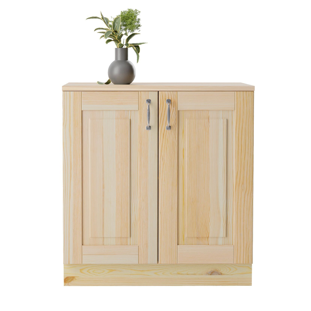 Кухня 200 см Венесуэла из массива сосны (5 модулей) со столешницей, в прозрачном лаке