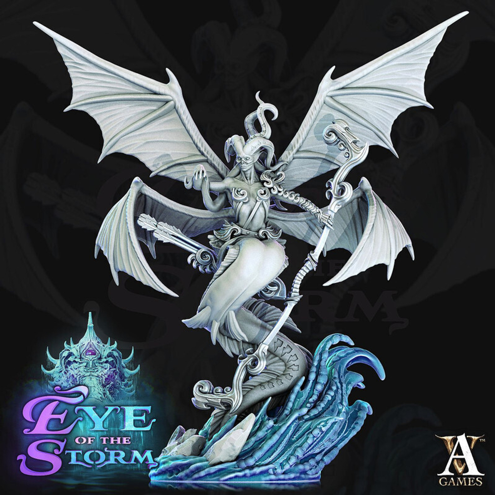 Grand Alliance Order Daughters of Khaine Dark Elves Melusai Полузмея-колдунья миниатюра для dnd, днд, pathfinder, фентези, Настольная игра, НРИ, Варгейм, РПГ