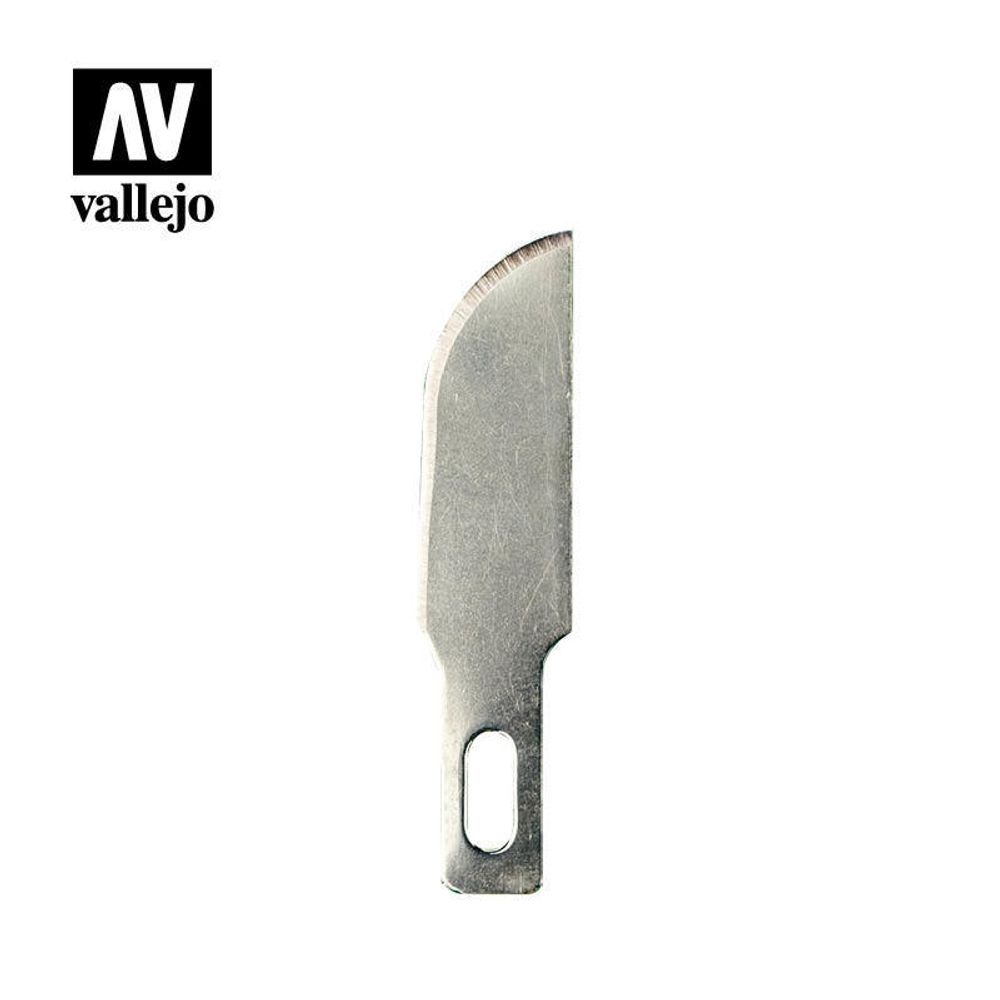 VALLEJO TOOLS: 10 GENERAL PURPOSE CUVED BLADES (5) - FOR NO.1 HANDLE
