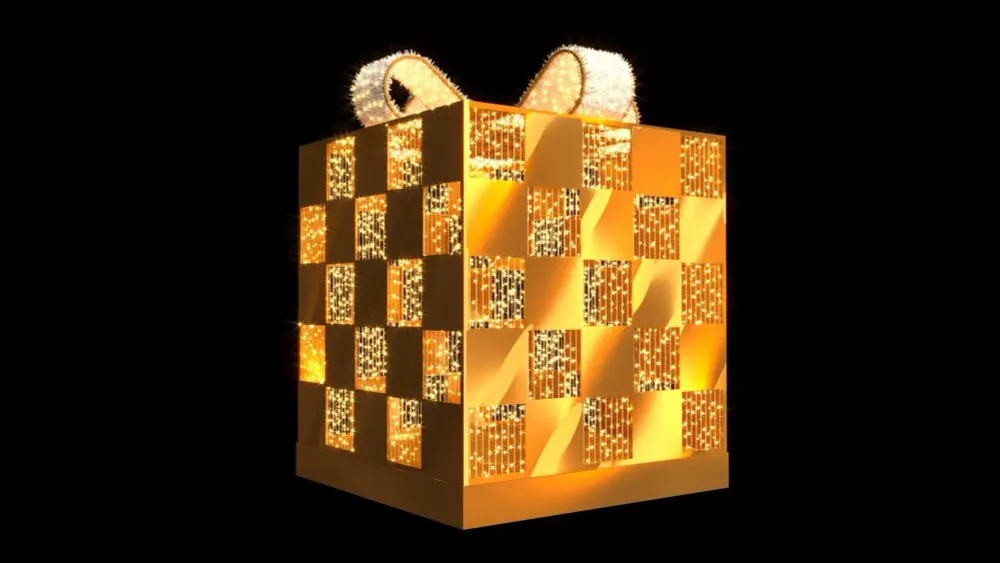 Светодиодная конструкция "Подарок" серия модерн