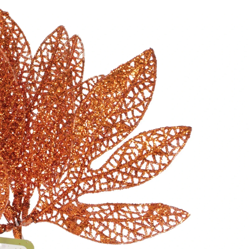 Ветка декоративная «Сказочный листопад» 25 см, Янтарь