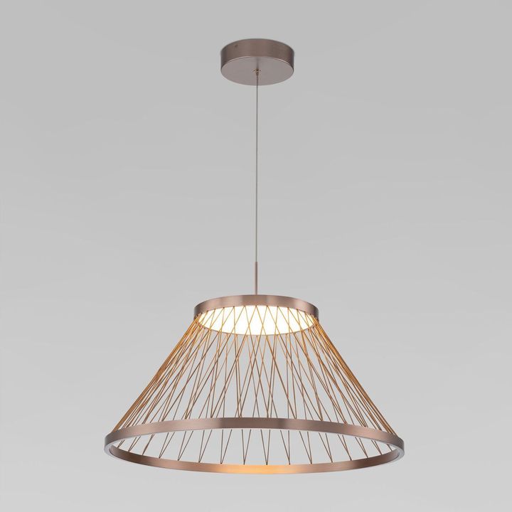 Подвесной светодиодный светильник Eurosvet Cesta 40017/1 LED коричневый