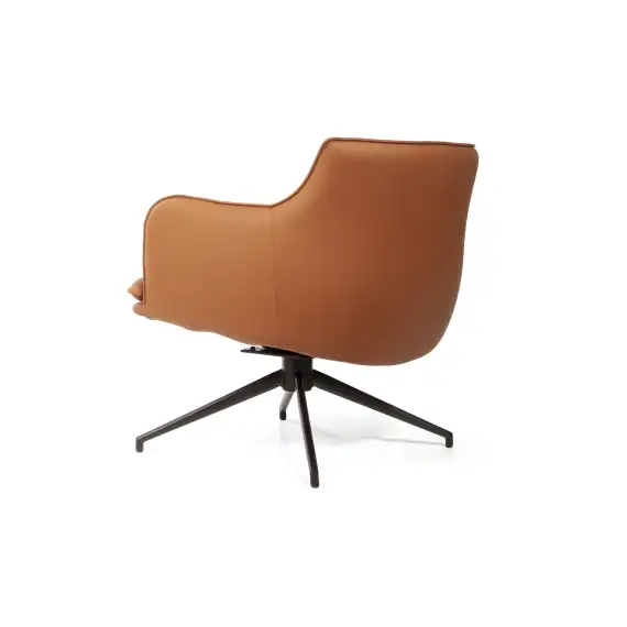 Лаунж кресло Sofia, экокожа терракот