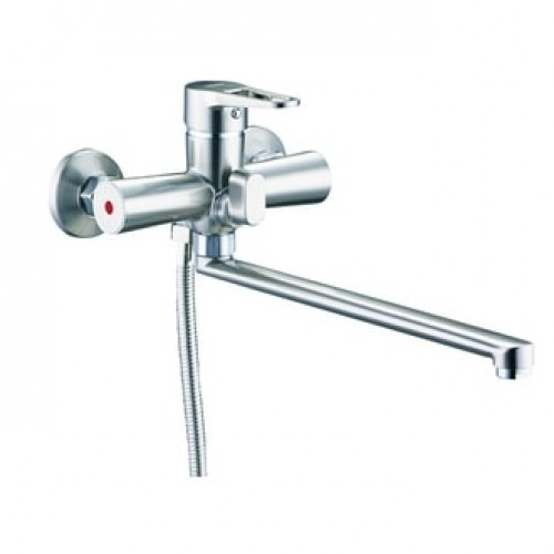 Смеситель для ванны ZEGOR картридж 35мм, встроенный переключатель PUD7-A045