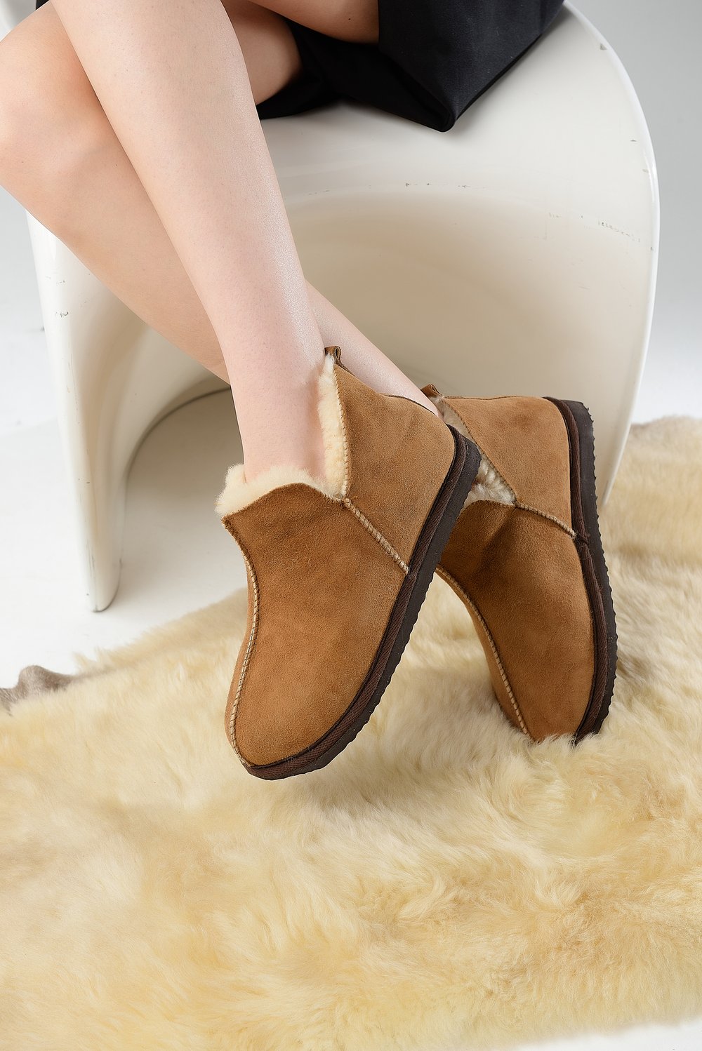 Тапочки из овчины