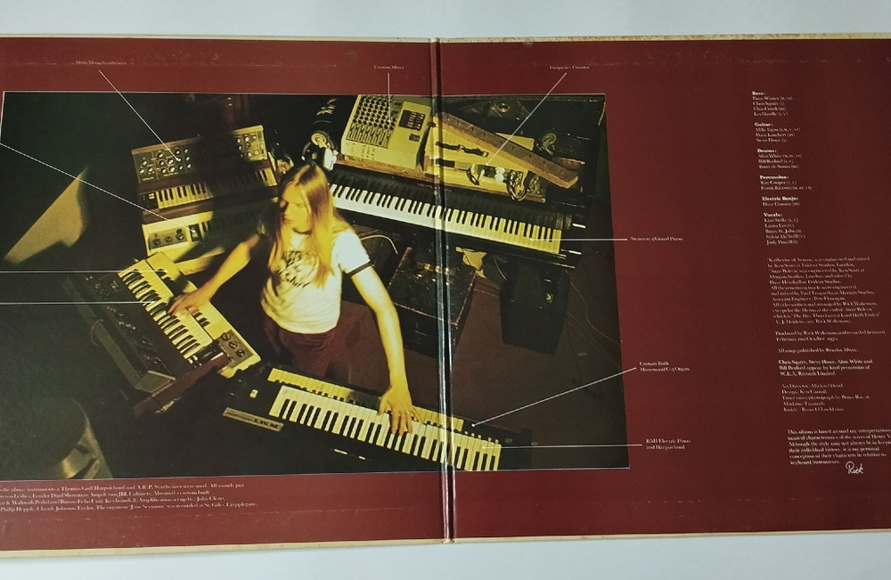 Винтажная виниловая пластинка LP Rick Wakeman The Six Wives Of Henry VIII (Japan 1973) (No Obi) Jane Seymour