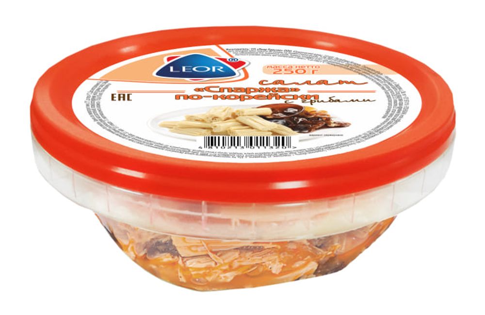 Салат "Спаржа по-корейски с грибами" 250г. Леор