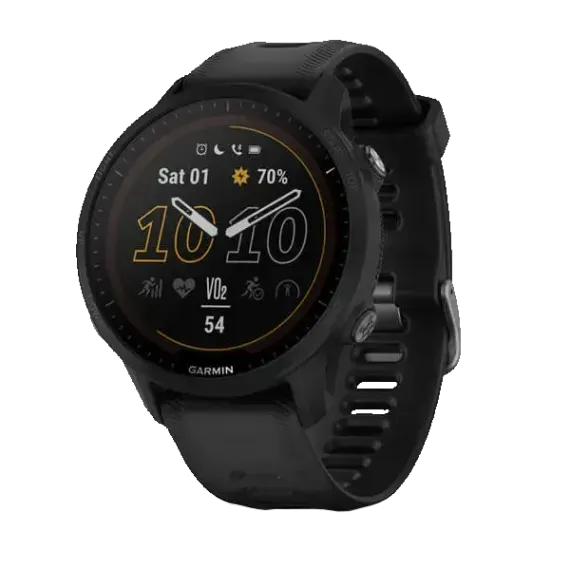Garmin Forerunner 955 Solar с черным ремешком