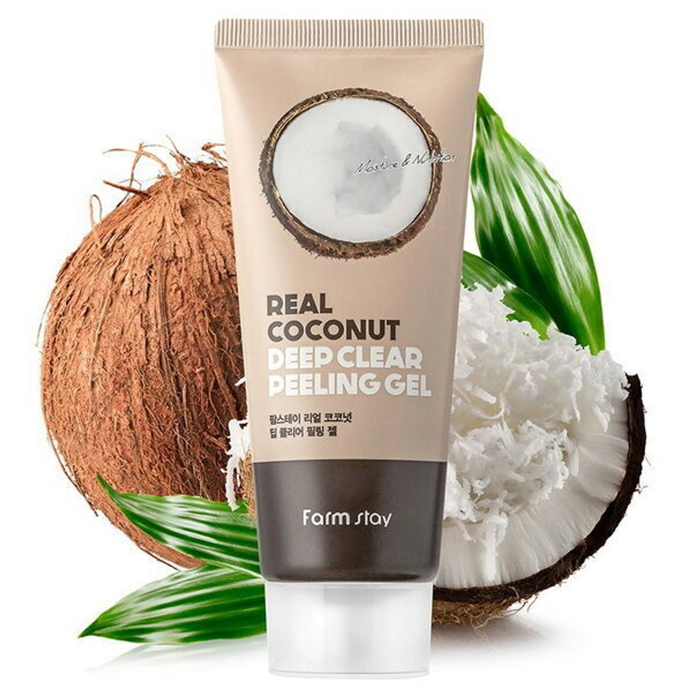 Пилинг-гель с экстрактом кокоса FarmStay Real Coconut Deep Clear Peeling Gel, 100мл