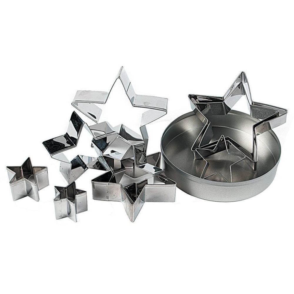 Набор кондитерских форм "Звезда", h 3 см, d 3/ 4/ 5/ 6/ 7/ 8/ 9/ 10/ 12 см, P.L.