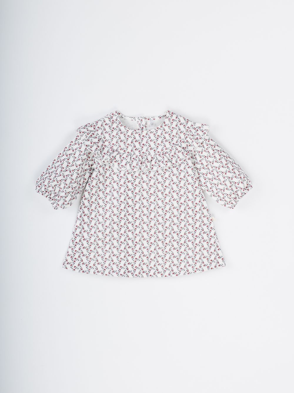 Платье фланелевое с кокеткой "Ягодки" 0+